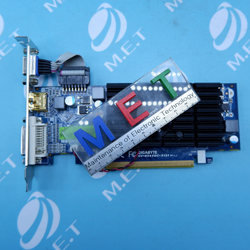[중고]GIGABYTE HD5450 512MB GDDR3 PCI-E GRAPHICS CARD GV-R5450C-512I_엠이티